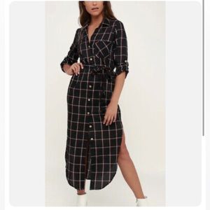 NWOT LUCYLOVE midi button down dress
